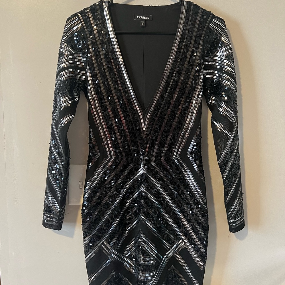 Express sequins dress